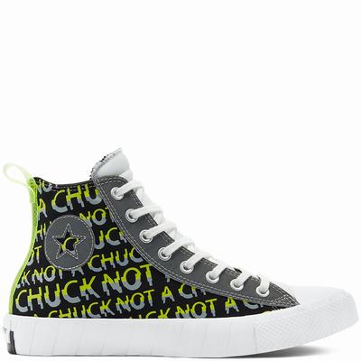 Férfi Converse Hi-Vis UNT1TL3D Magasszárú Cipő CO5698241 Fekete/Szürke Szürke